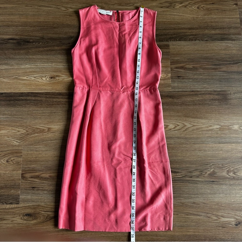 Stella McCartney Womens Silk Sleeveless Dress XS/Small* Knee Length Pink A-Line - Picture 8 of 10